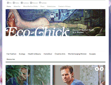 Tablet Screenshot of eco-chick.com